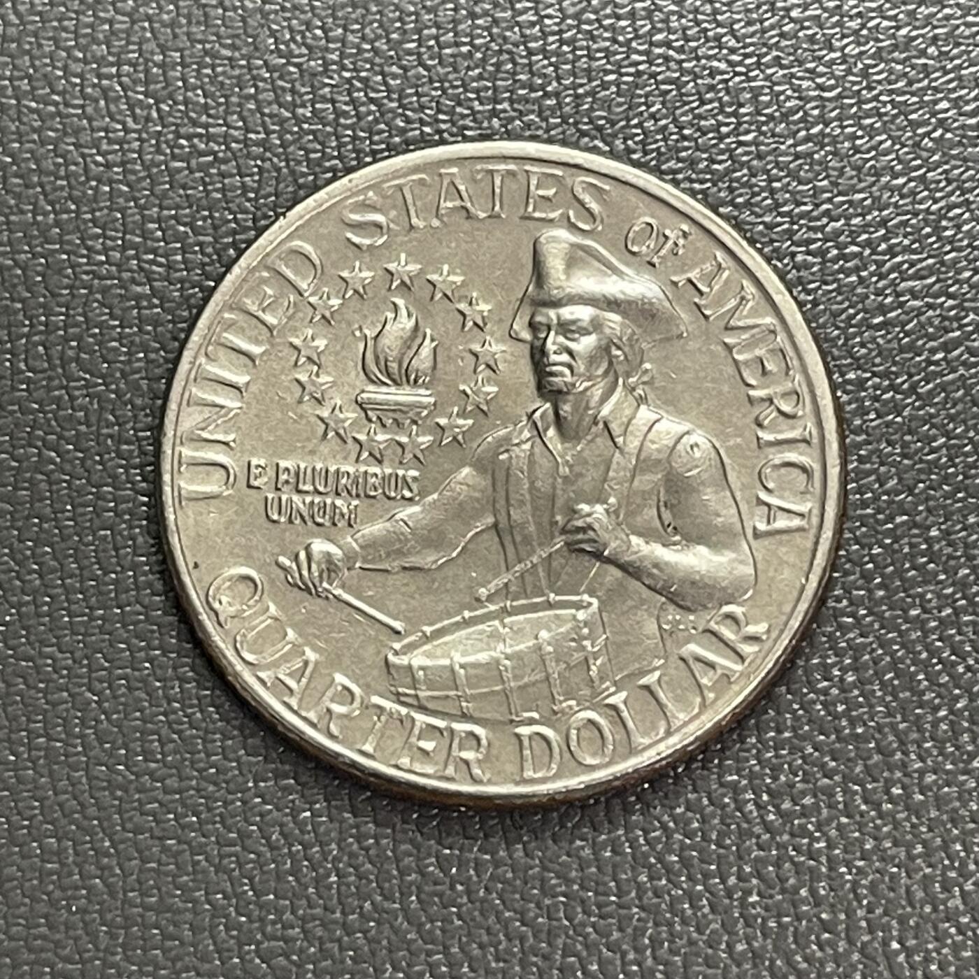 回流0328 美国1976年25美分 独立200周年纪念币