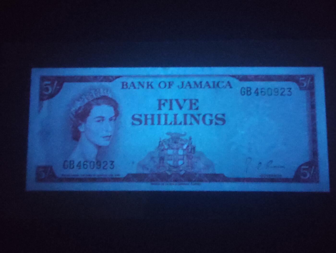 2026三月第四期，总221期 牙买加1960版5先令AUNC，小皇冠女王和山涧小溪