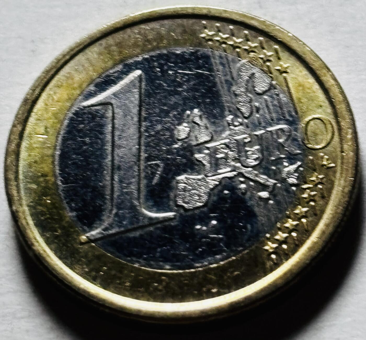 文馨钱币收藏第 298 场，长期接代拍业务 好品 2003 年西班牙 1 欧元 第一版