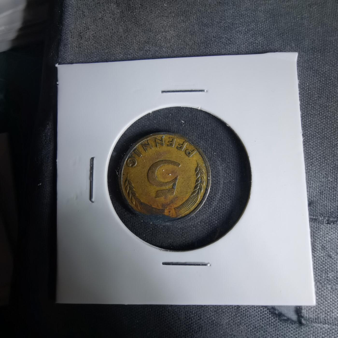 沼泽如烟--第1035场 德国1949年5芬尼银行版