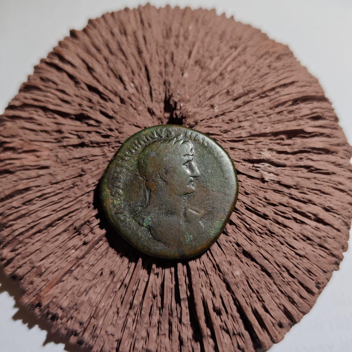 大象古币古希腊古罗马钱币专场首次拍卖1 古罗马帝国五贤帝哈德良皇帝赛斯特提大铜币手感好厚重