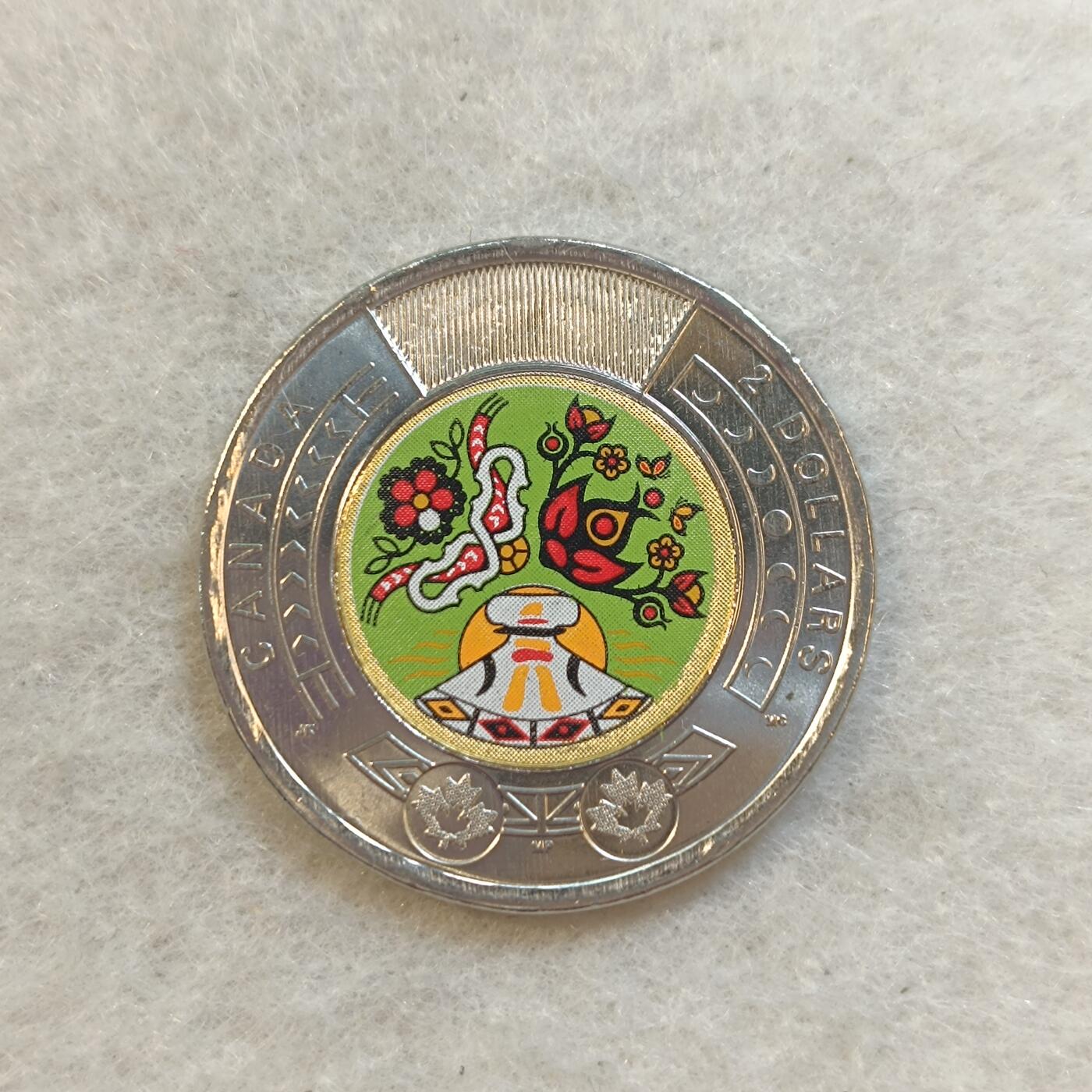 君烨收藏 0元起拍 散币场 每天一场 可留存 第23场 周日发货 8加拿大2元彩色纪念币