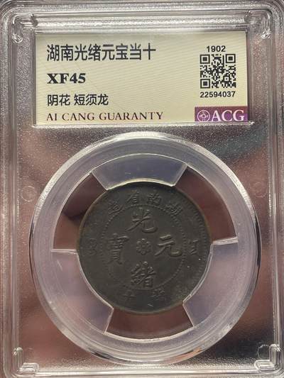 品味人生 - 湖南光绪元宝当十一枚爱藏 XF45