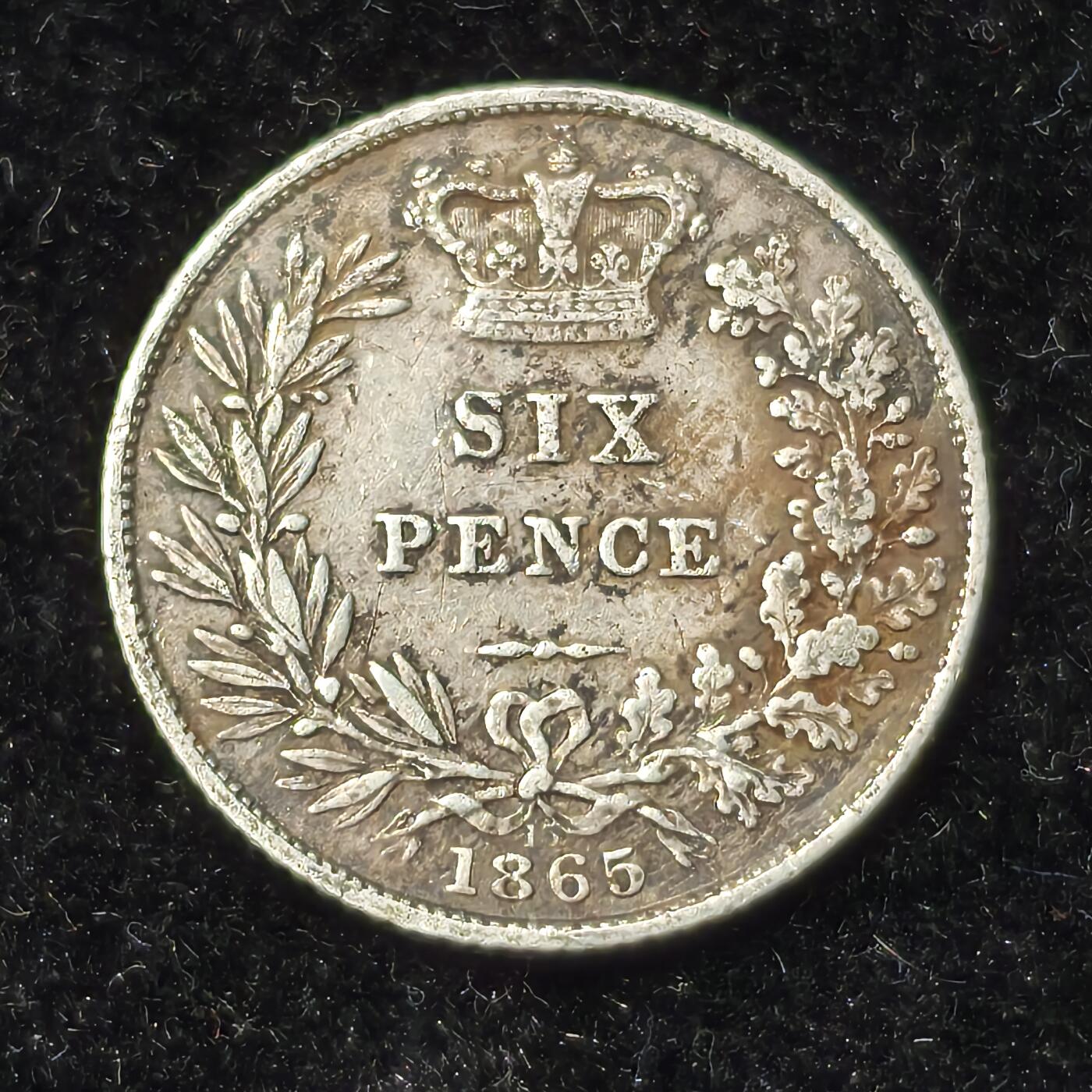 Krab外币市集Vol.28 英国1856年维多利亚6便士