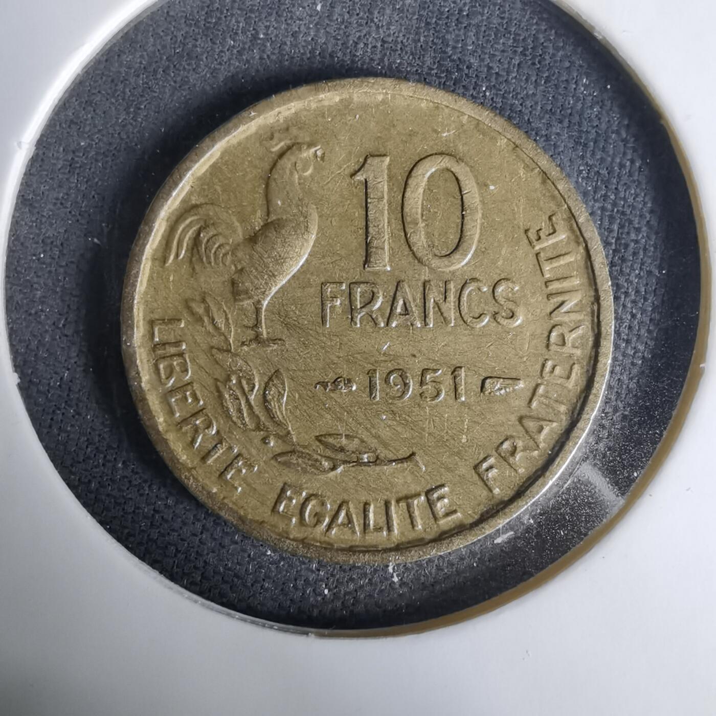 沼泽如烟--第1035场 法国1951年10法郎