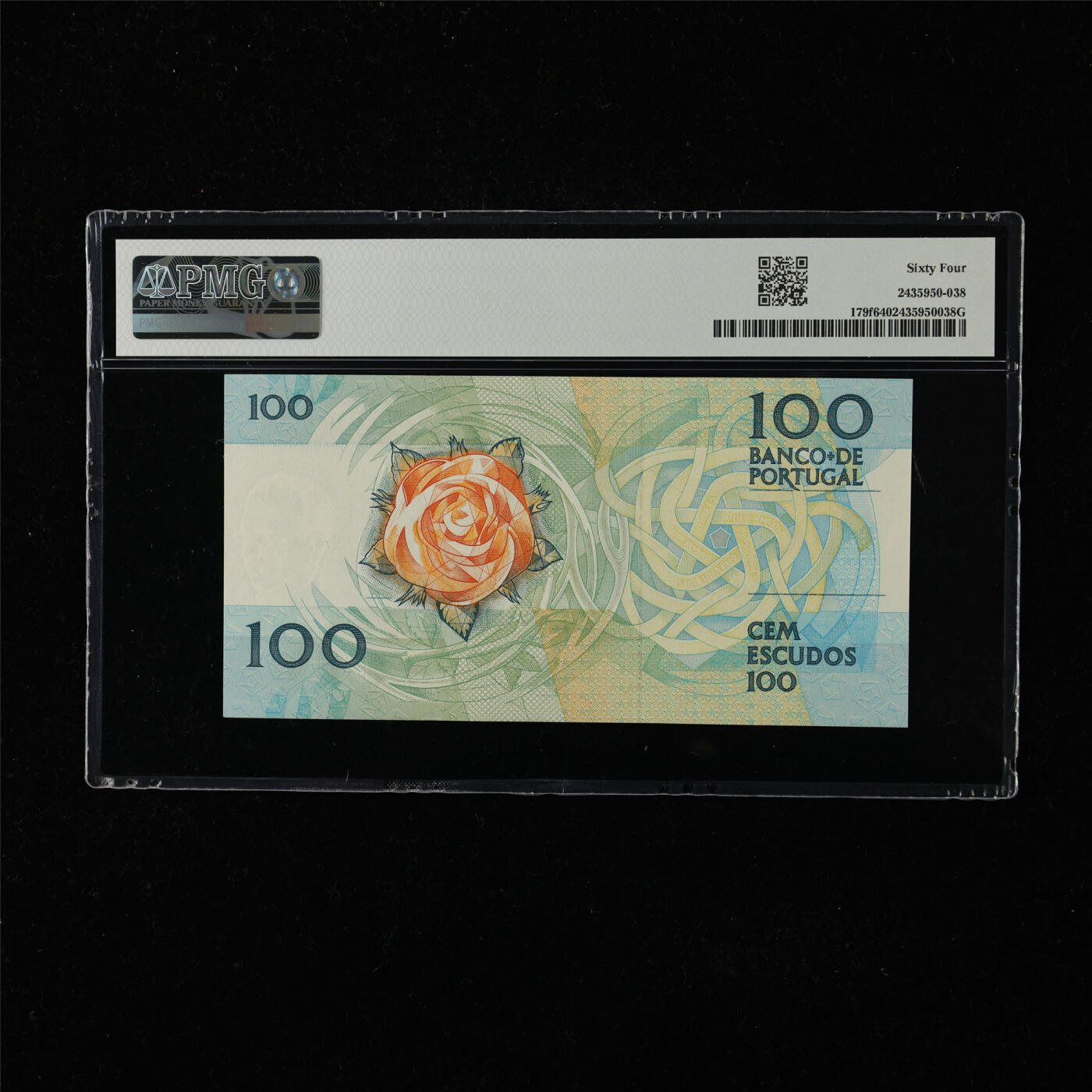 【亘邦集藏】第224期拍卖 1988年 葡萄牙100埃斯库多 PMG 64 DCK048863