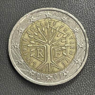 回流0328 - 法国2001年2欧元 生命之树