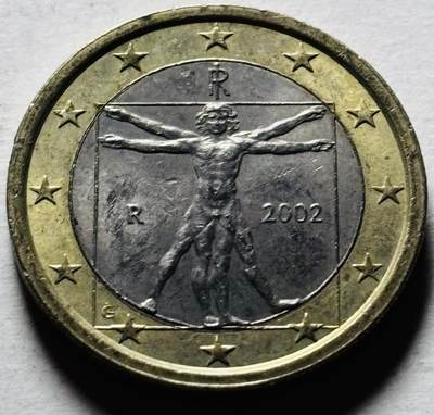 文馨钱币收藏第 298 场，长期接代拍业务 - 好品 2002 年意大利 1 欧元 第一版首发