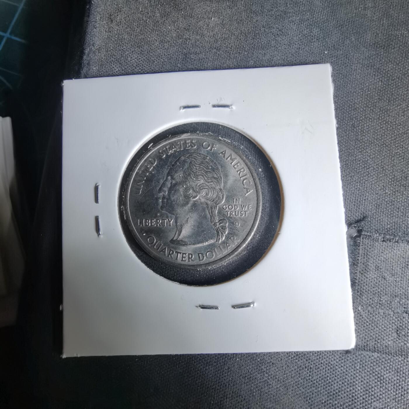 沼泽如烟--第1035场 美国2001年25分纪念币