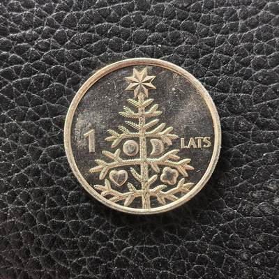 道一币馆币章第一百七十二场 - 拉脱维亚2009年圣诞节1拉特纪念币+立陶宛2005年皇宫重建1立特纪念币