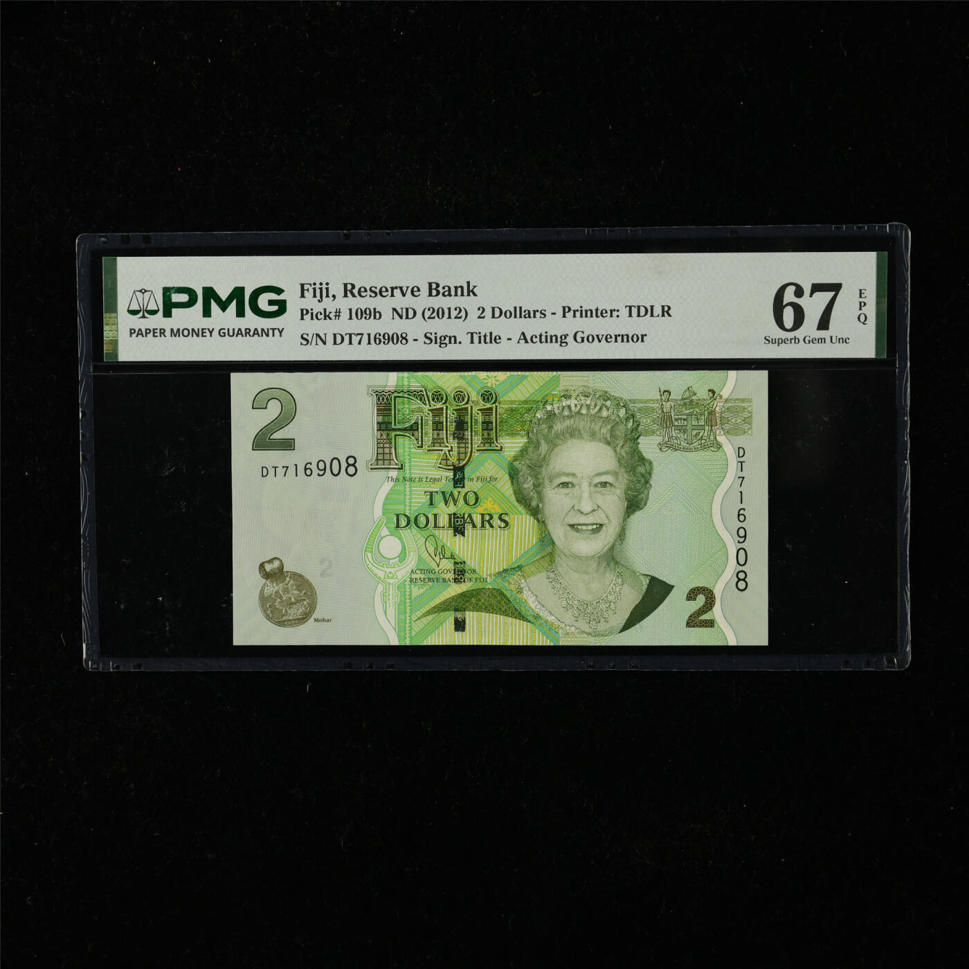 【亘邦集藏】第224期拍卖 2012年 斐济2元 PMG 67EPQ DT716908