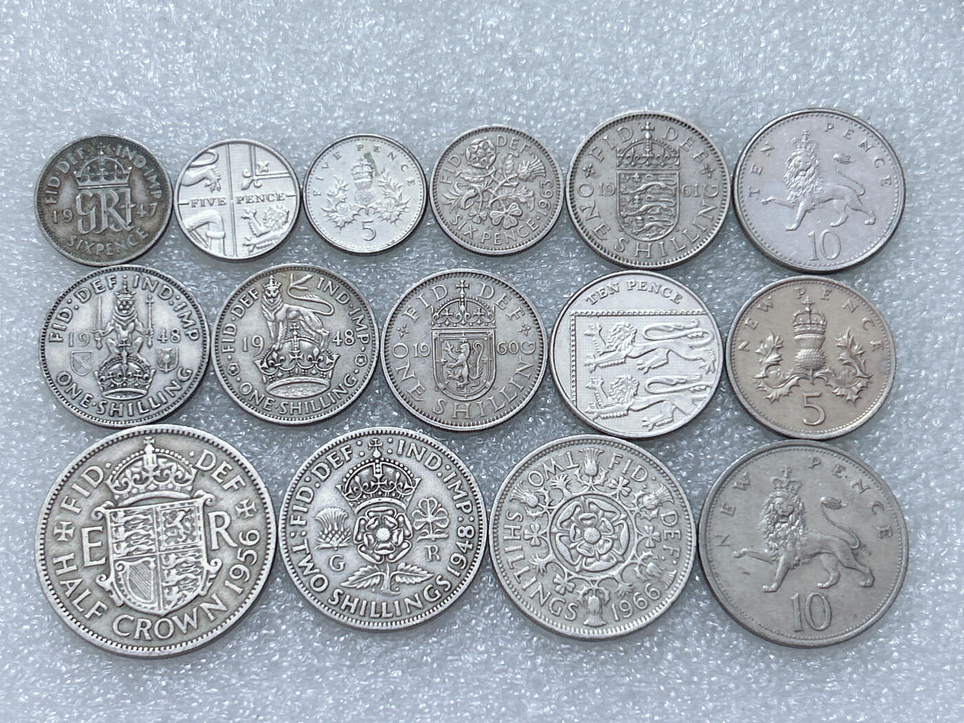 第一海外回流一元起拍收藏 散集专场  第307期 英国硬币 15枚 无重复