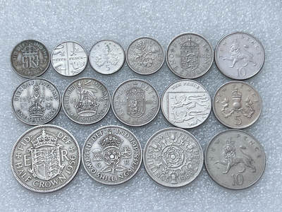 第一海外回流一元起拍收藏 散集专场  第307期 - 英国硬币 15枚 无重复