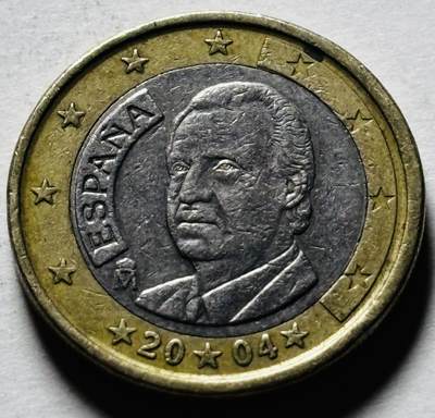 文馨钱币收藏第 298 场，长期接代拍业务 - 2004 年西班牙 1 欧元 第一版