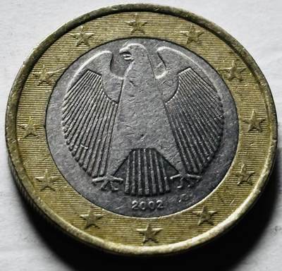 文馨钱币收藏第 298 场，长期接代拍业务 - 2002 年德国 1 欧元