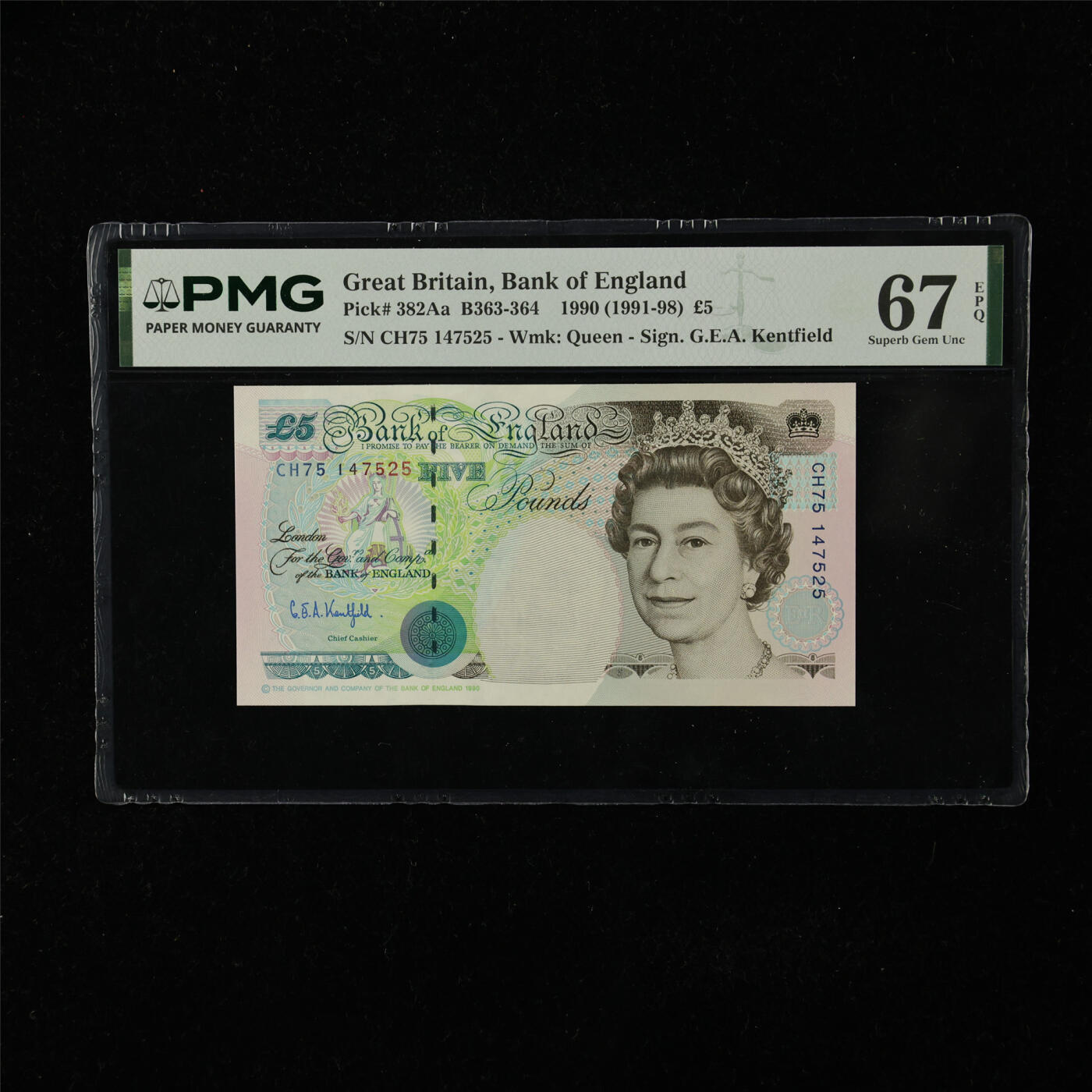 【亘邦集藏】第224期拍卖 1990年 英国5镑 PMG 67EPQ CH75 147525