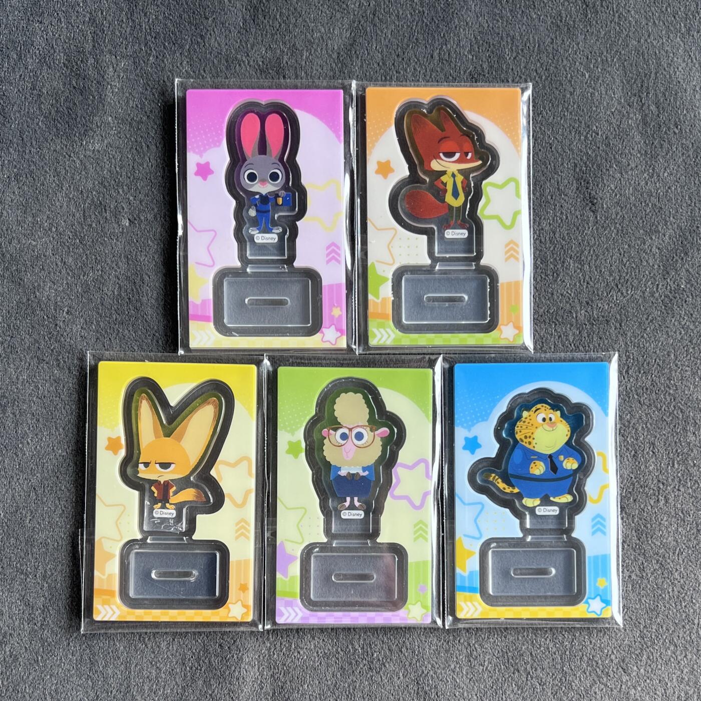 锦色铺子的潮玩第九期 🌸🌸🌸无佣金🌸 🌸🌸   疯狂动物城 亚克力立牌 5个