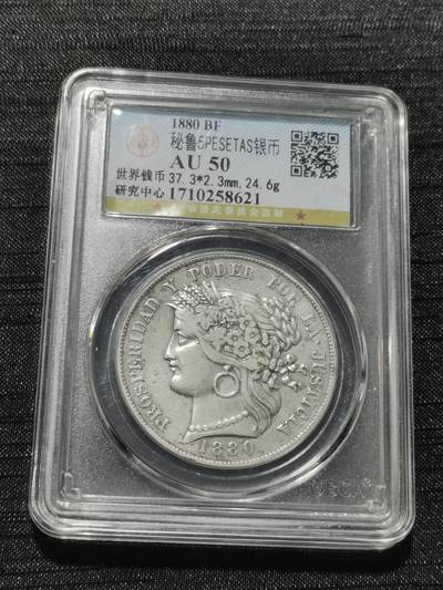 天下钱庄专场欢迎参拍 - 1880秘鲁5比索银币