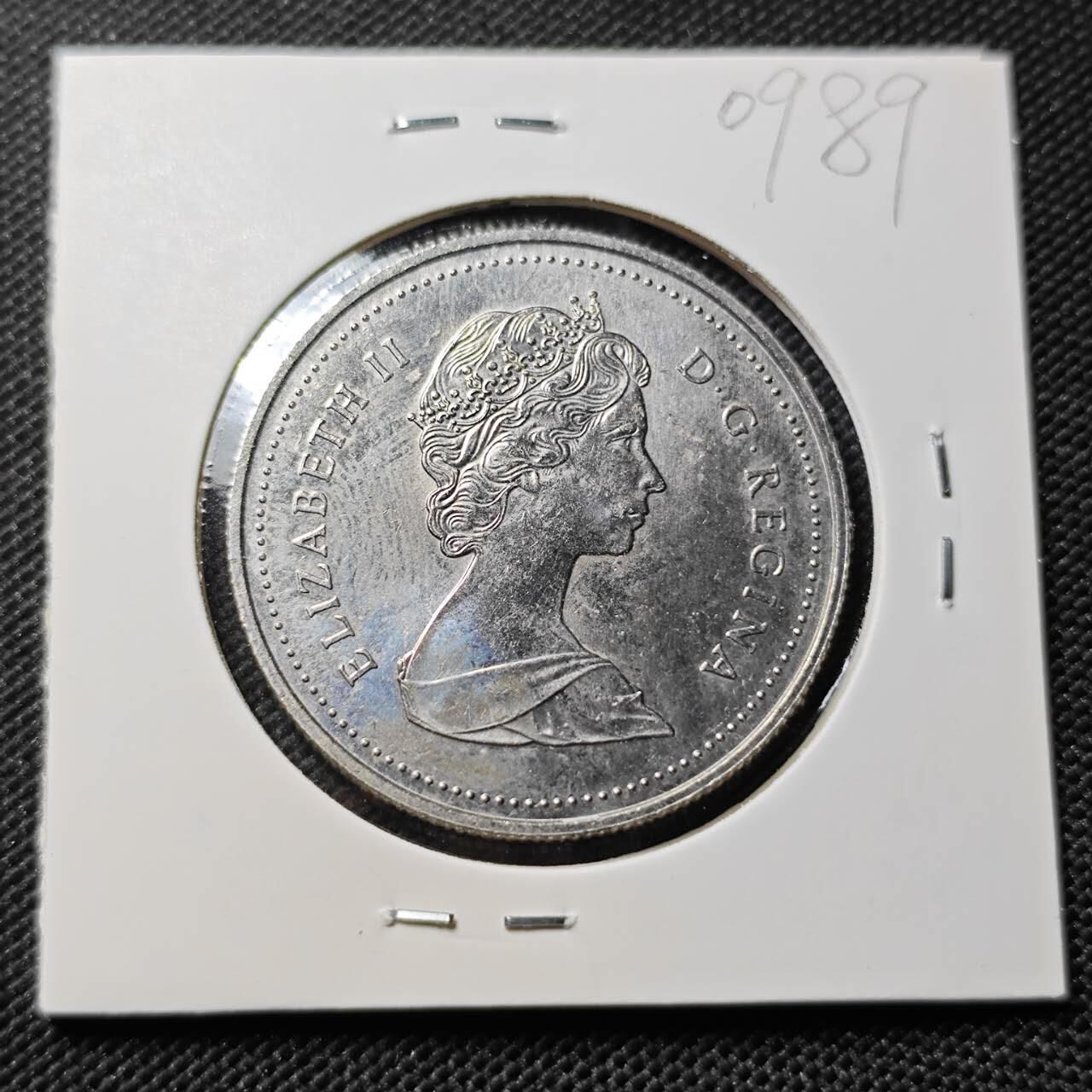 KK钱币收藏小铺  第409期 2月预留时间 周末发货  1986加拿大1元