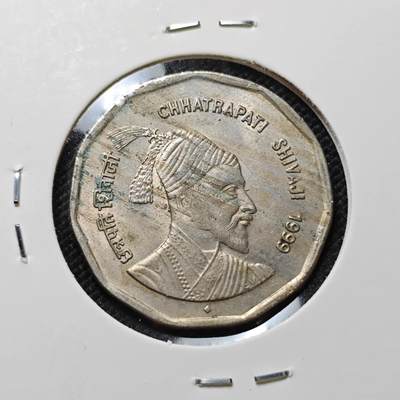 KK钱币收藏小铺  第410期 2月预留时间 周末发货 -  1999印度2卢比纪念币