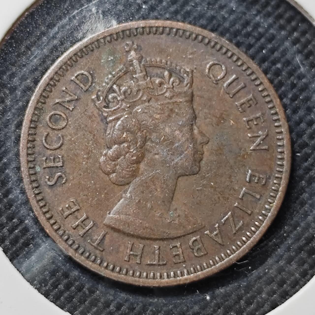 KK钱币收藏小铺  第409期 2月预留时间 周末发货  英属塞浦路斯3米尔铜币