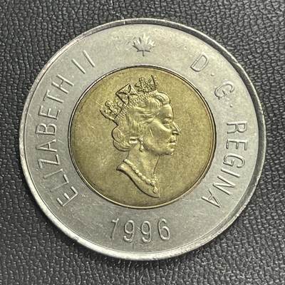 回流0328 - 加拿大1996年2加元双金属币 北极熊