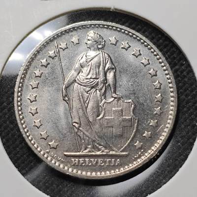 KK钱币收藏小铺  第410期 2月预留时间 周末发货 -  1979瑞士1法郎