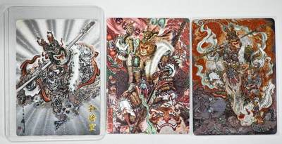 白泽拍卖卡牌手绘专场第34期（花朝去了又春分 草如茵 柳烟新） - 2024 乐卡文化 齐天大圣1张&2026 卡德曼 2张 美猴王+孙悟空349/388  粗闪