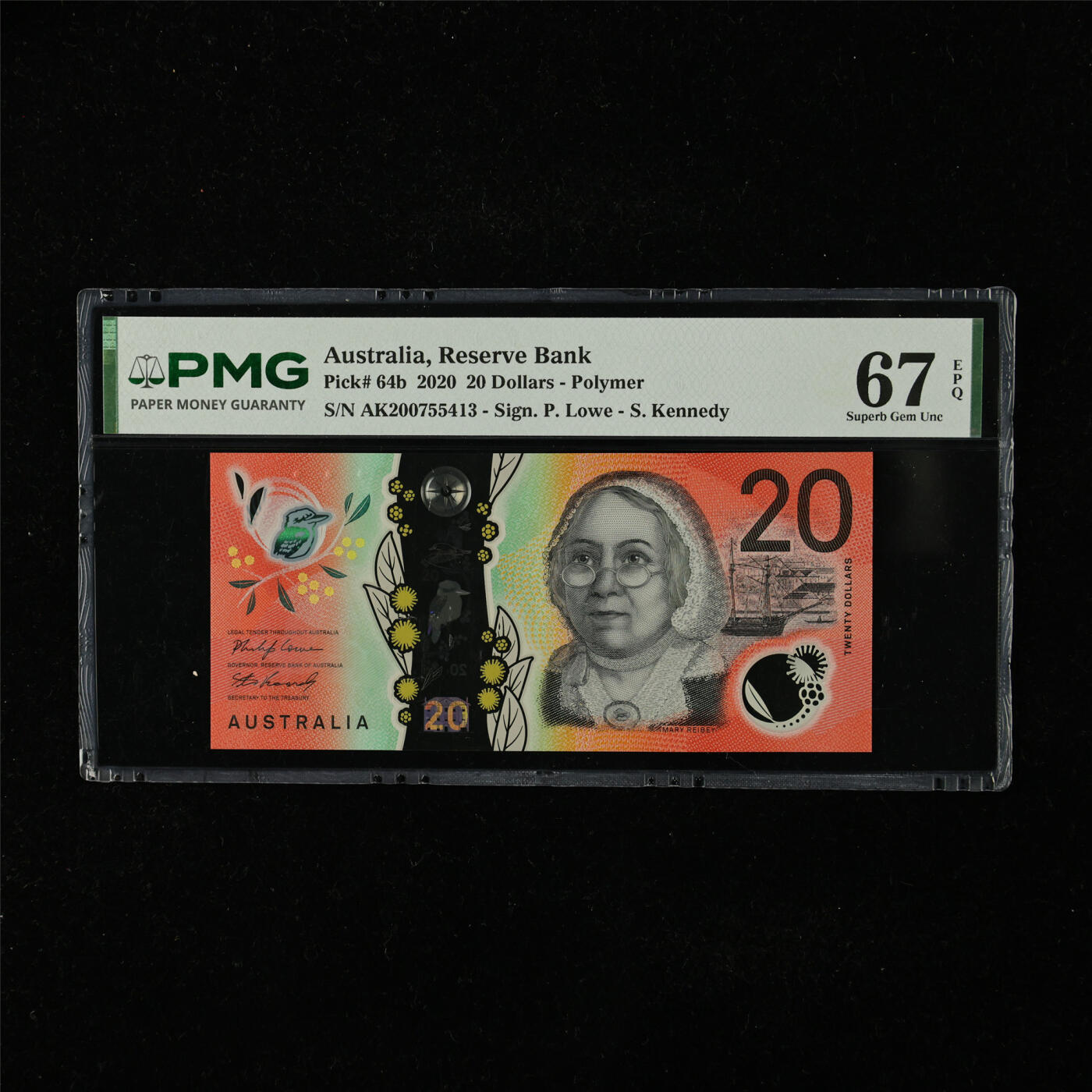 【亘邦集藏】第224期拍卖 2020年 澳大利亚20元 PMG 67EPQ AK200755413