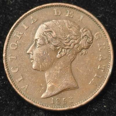 Krab外币市集Vol.28 - 英国1853年1/2便士