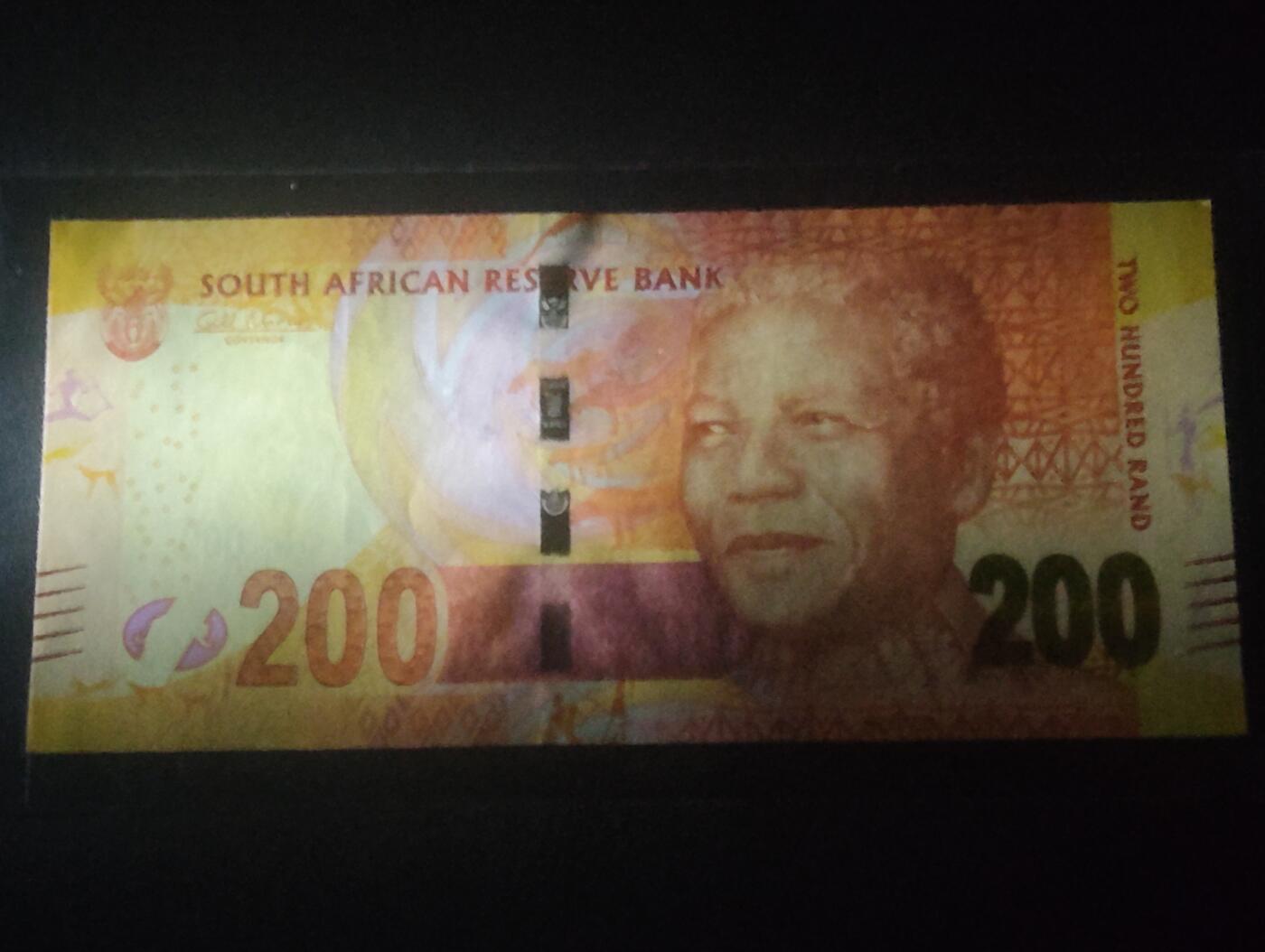2026三月第四期，总221期 南非2016版200兰特UNC有捆印 曼德拉和猎豹