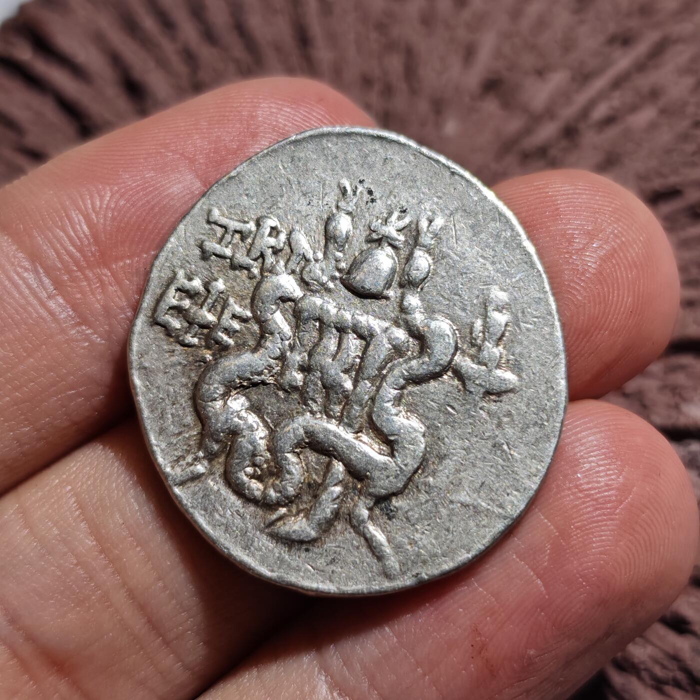 大象古币古希腊古罗马钱币专场首次拍卖1 古希腊以弗所城邦蛇篮四德拉克马银币