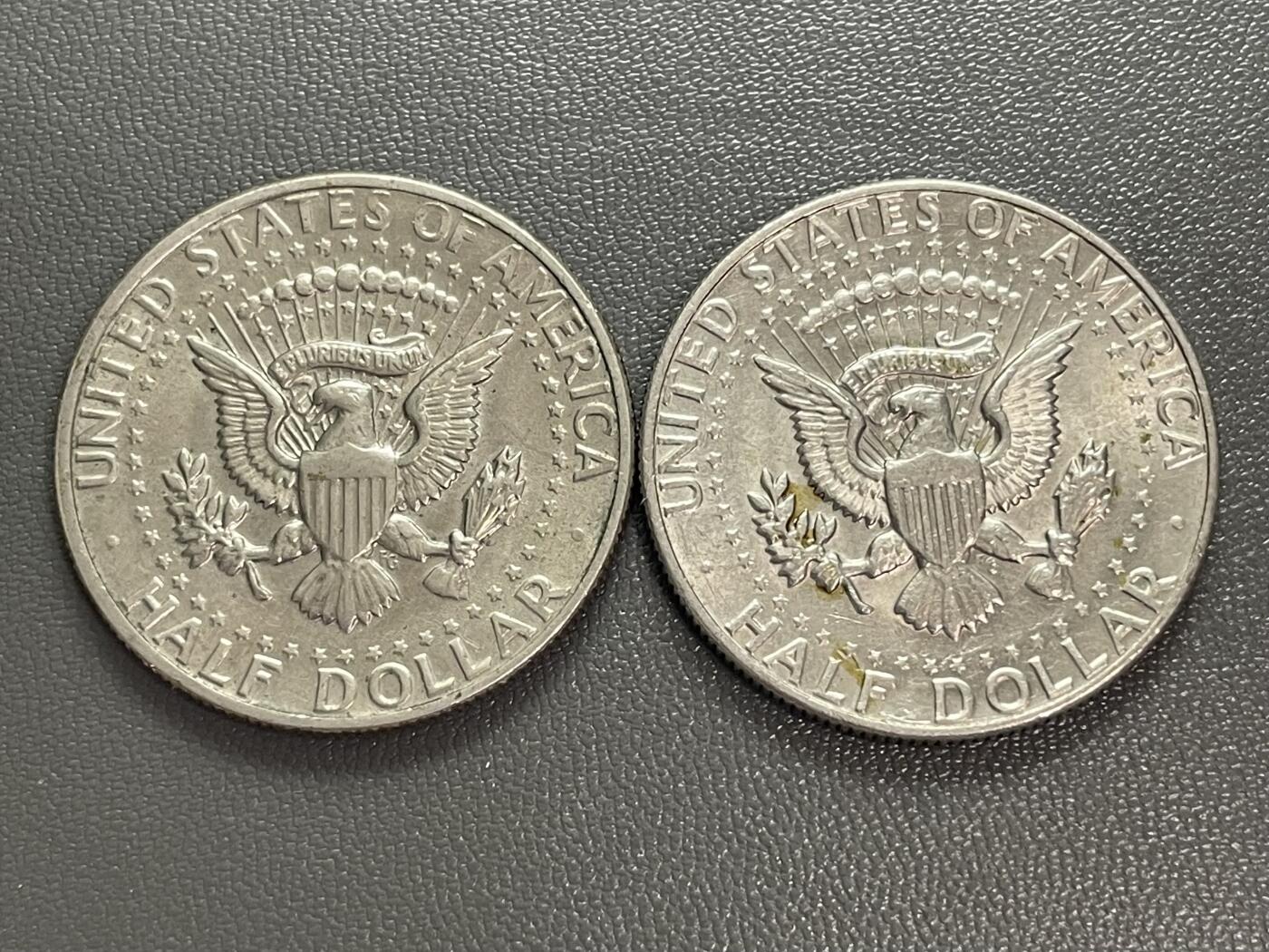 回流0328 美国1971、1981半圆两枚
