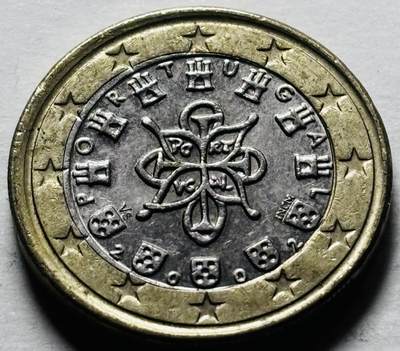 文馨钱币收藏第 298 场，长期接代拍业务 - 2002 年葡萄牙 1 欧元