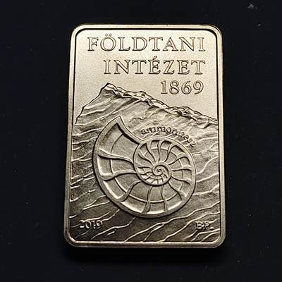 【全场包邮】纯粹捡漏拍517场 - 【少见】匈牙利2019年2000福林地质研究所成立150周年长方形纪念币-量5000