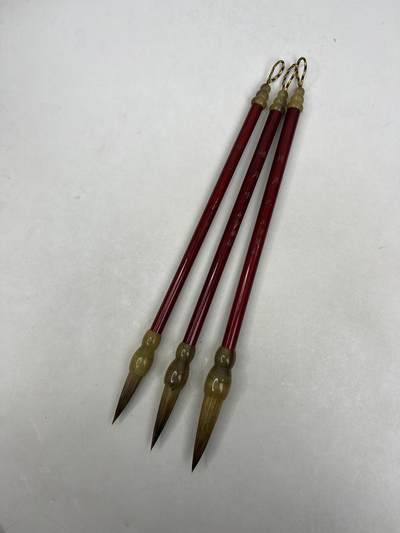 江南杂件场 - 毛笔三支