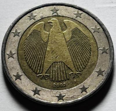 文馨钱币收藏第 298 场，长期接代拍业务 - 2002 年德国 2 欧元 第一版首发
