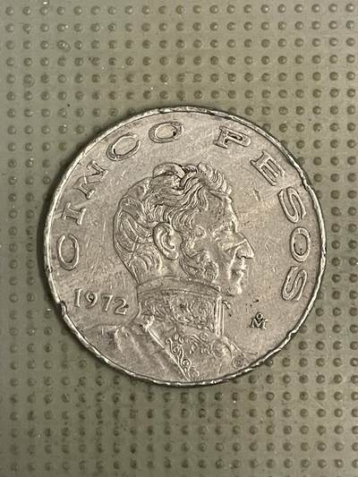 2026年第39场各国散币拍卖（总第189场） - 墨西哥1972年5比索