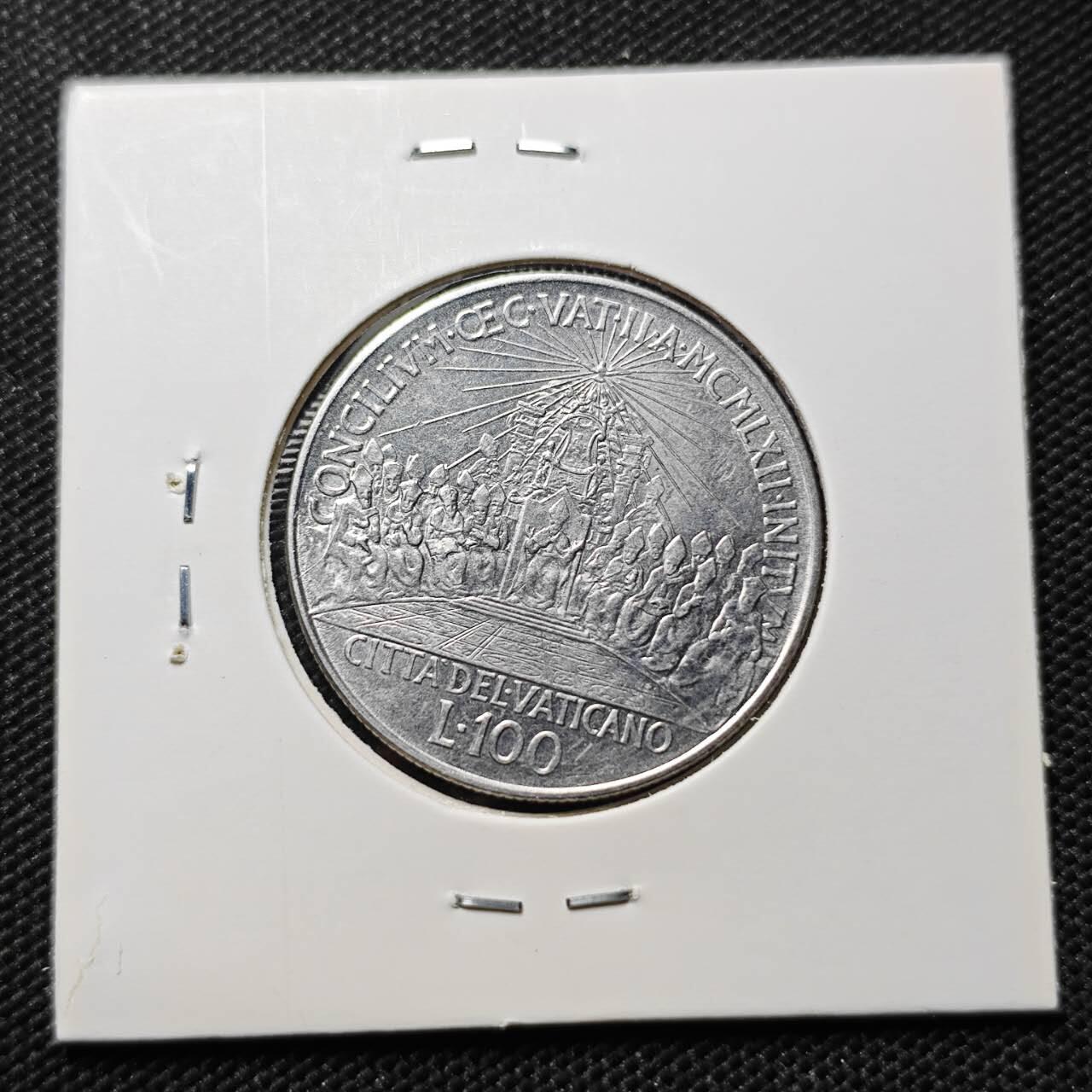 KK钱币收藏小铺  第409期 2月预留时间 周末发货  梵蒂冈100里拉