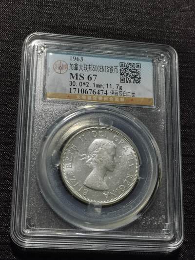 天下钱庄专场欢迎参拍 - 加拿大伊丽莎白半圆银币