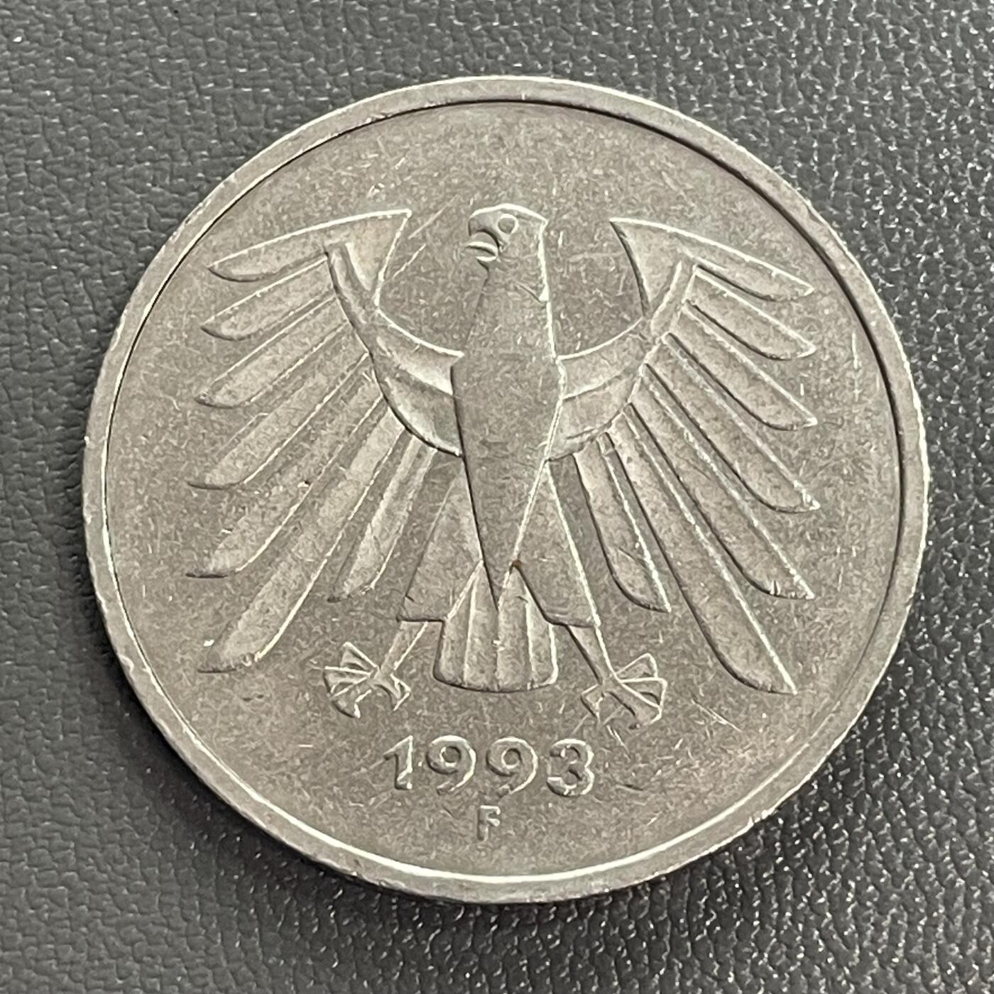 回流0328  德国1993年统一后5马克
