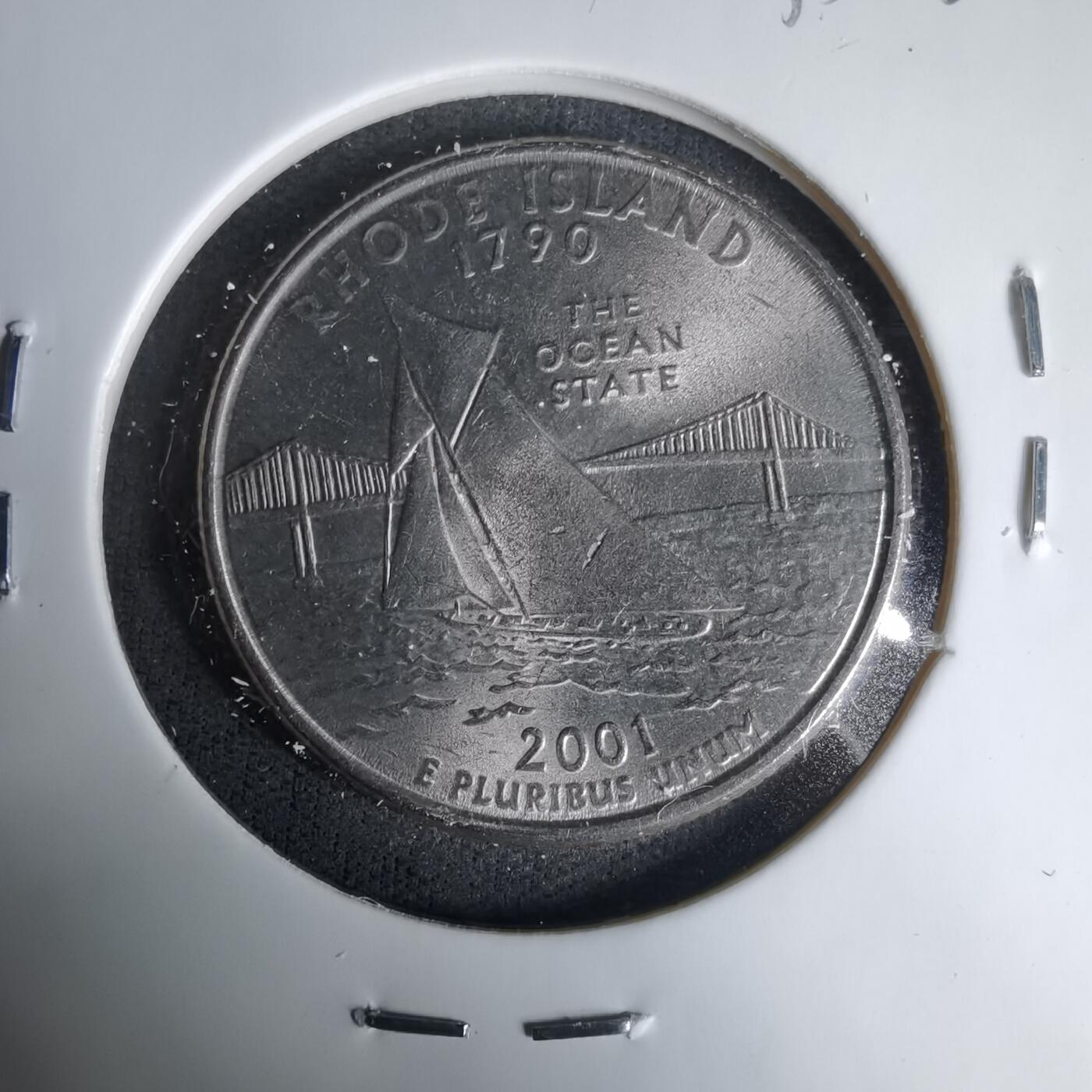 沼泽如烟--第1035场 美国2001年25分纪念币