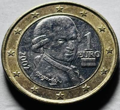 文馨钱币收藏第 298 场，长期接代拍业务 - 2002 年奥地利 1 欧元