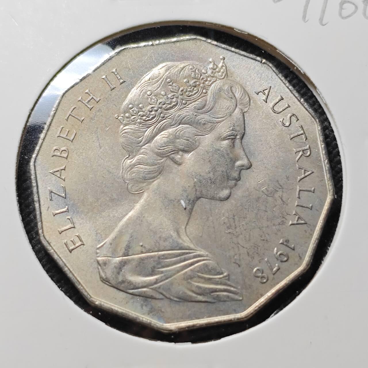 KK钱币收藏小铺  第409期 2月预留时间 周末发货  1978澳大利亚50分