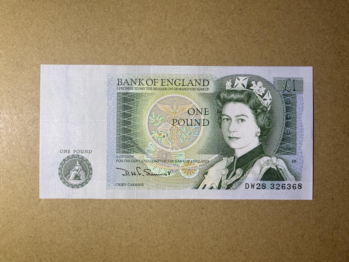 《艾美收藏》第238期-3.29周日外币畅拍场 英格兰1镑 UNC D序列 无47尾8