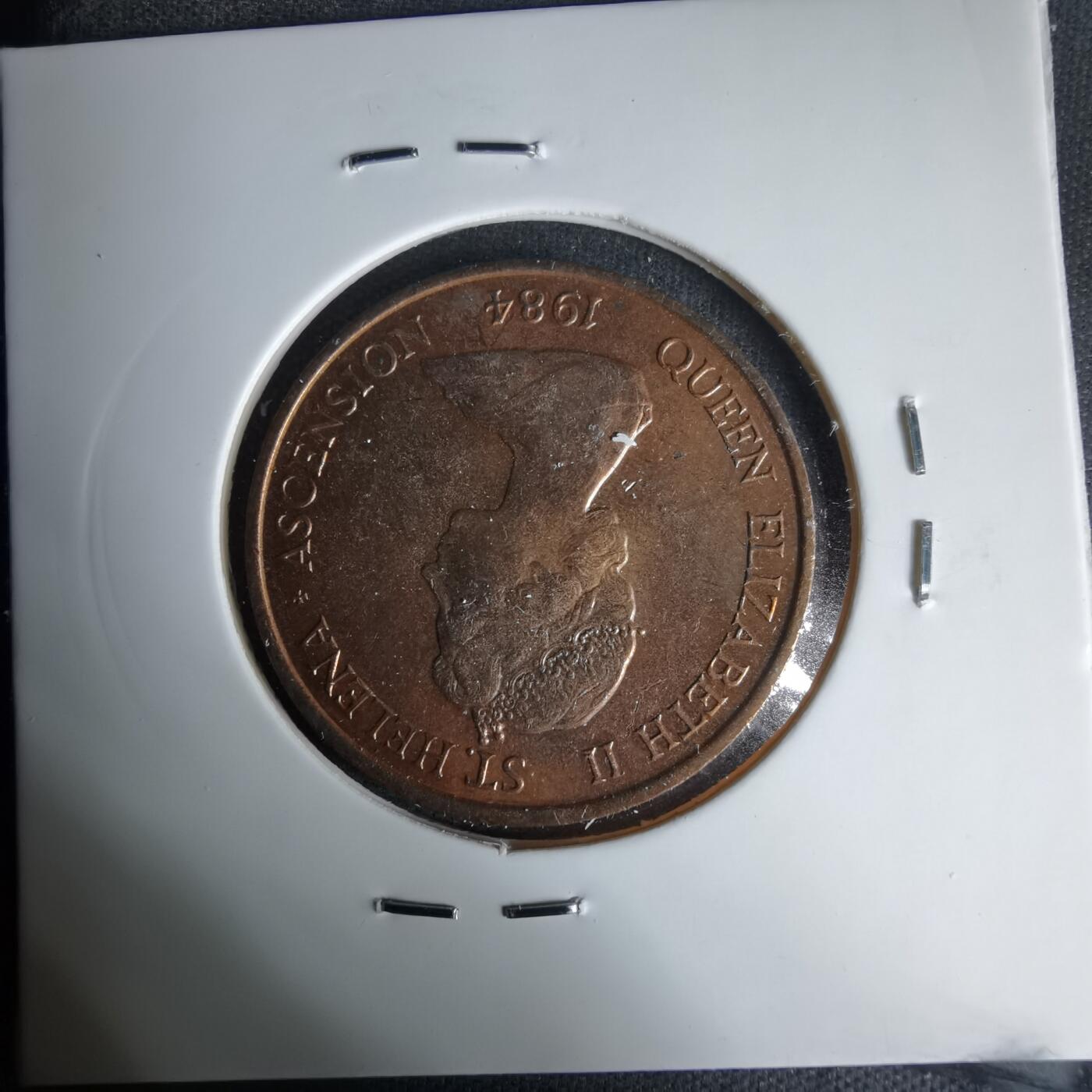 沼泽如烟--第1035场 圣赫勒拿1984年2便士