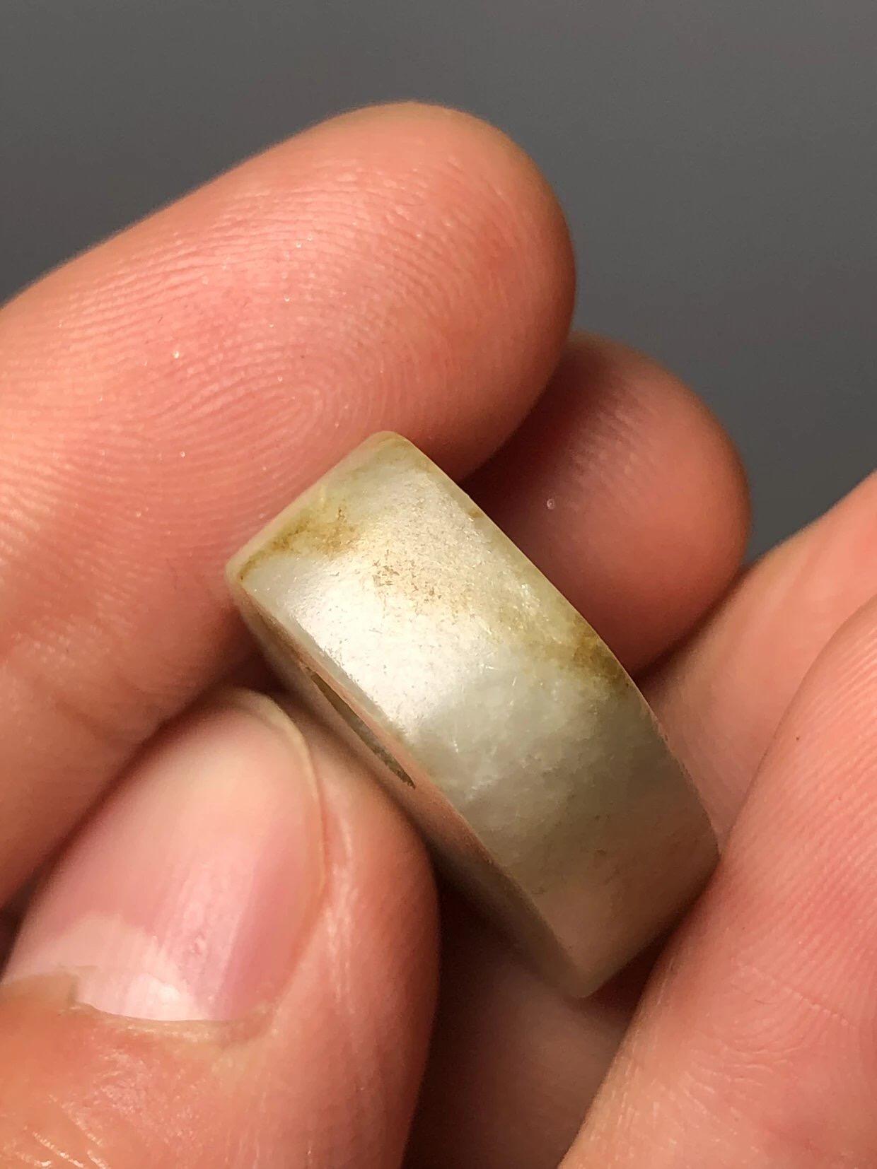 杂项钱币 清代和田玉荷包扣