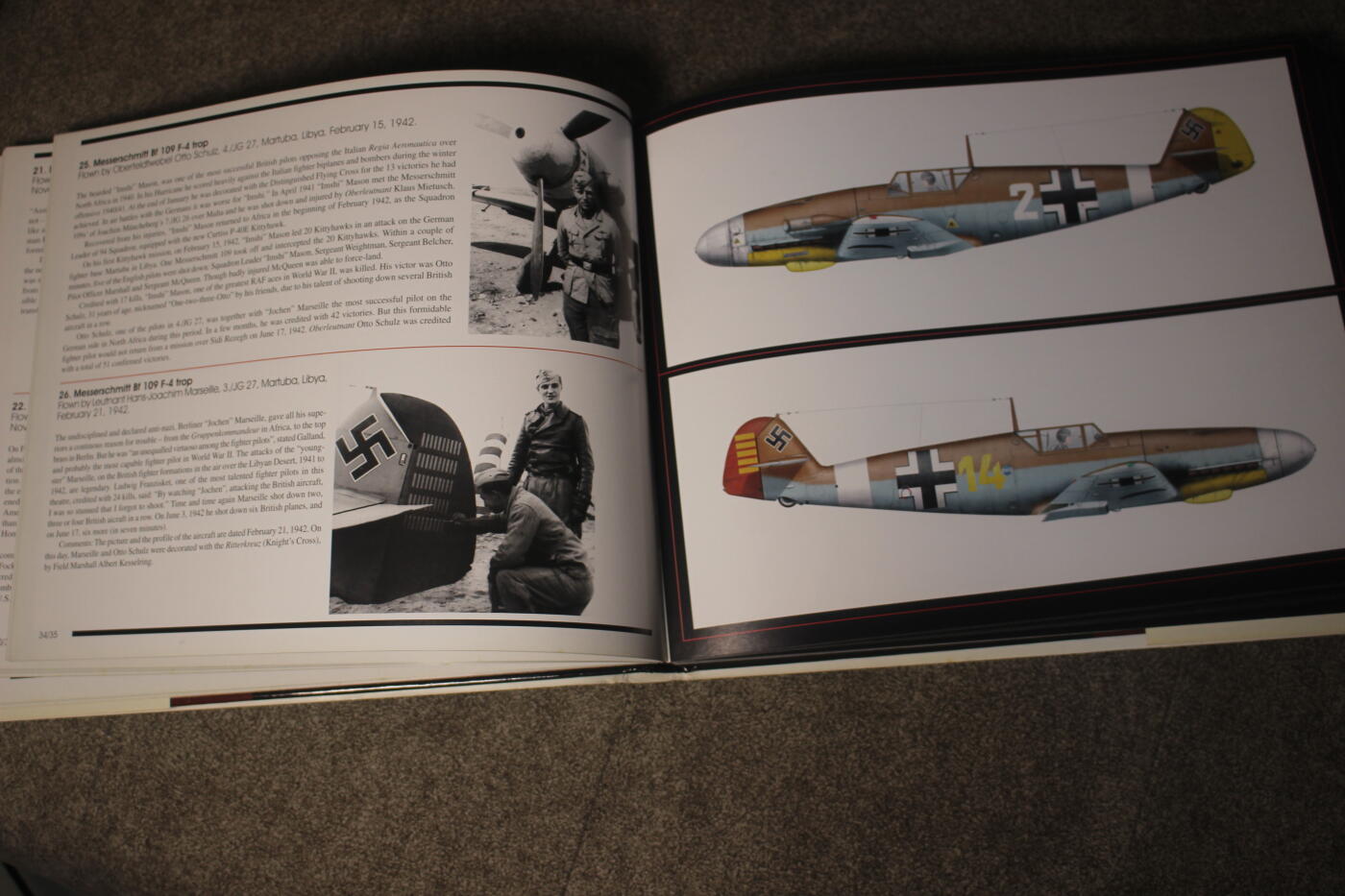 2026.4.2德系小拍卖 LUFTWAFFE FIGHTER AIRCRAFT IN PROFILE 德三战机涂装，英文版，约140页，内容涵盖Bf109、Fw190等主力机型彩绘涂装和王牌飞行员历史资料，适合军模涂装参考、历史学习收藏。  保存很好，内页干净，无缺损。