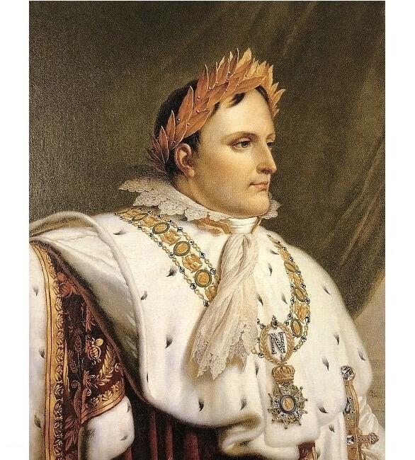 法国拿破仑金叶冠+加冕仪式 高浮雕精制大铜章 40MM