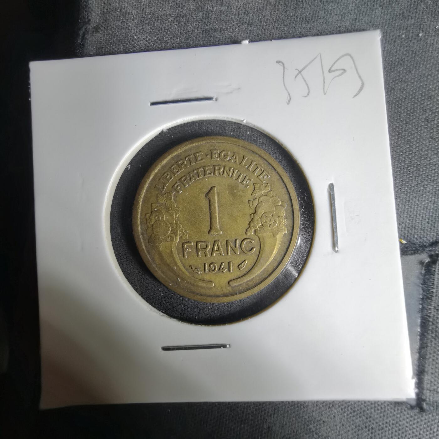 沼泽如烟--第1035场 法国1941年1法郎